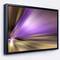 Designart - Bright Purple Shade Upward - Large Abstract Canvas Art in Black Frame